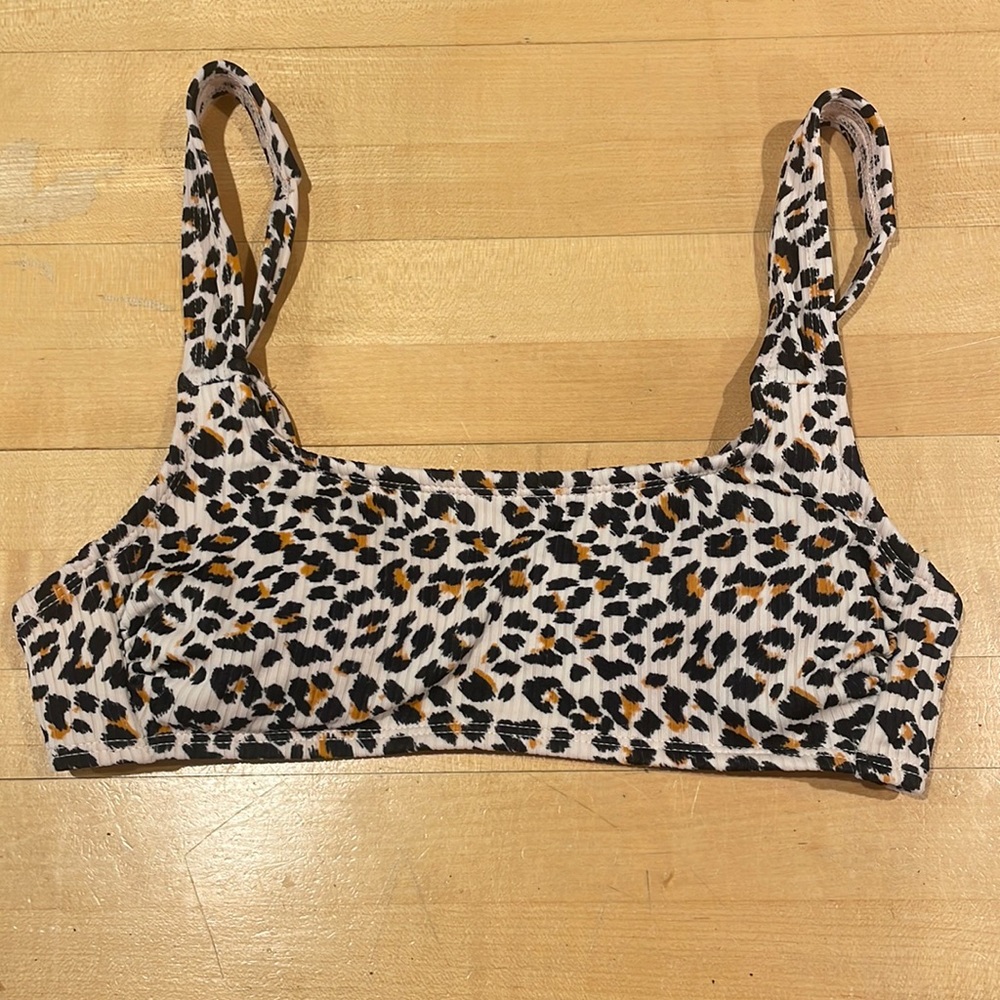 Target cheetah print and black xs bikini